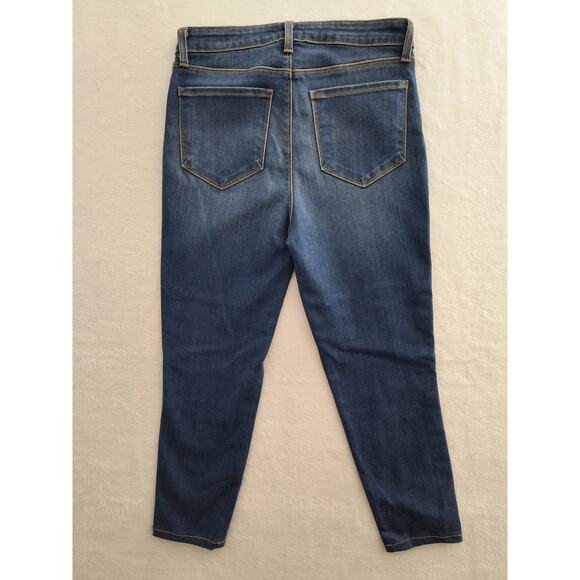 L'agence Margot Striped Skinny Jeans Women's Size 29 Hi Rise Neptune - Picture 12 of 15